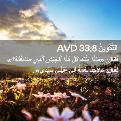 Picture 02 - اَلتَّكْوِينُ 33:8 AVD - فَقَالَ: «مَاذَا مِنْكَ - Bible Verse Picture