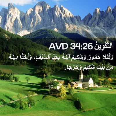 Picture 02 - اَلتَّكْوِينُ 34:26 AVD - وَقَتَلَا حَمُورَ - Bible Verse Picture