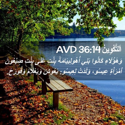 Picture 02 - اَلتَّكْوِينُ 36:14 AVD - وَهَؤُلَاءِ كَانُوا بَنِي - Bible Verse Picture