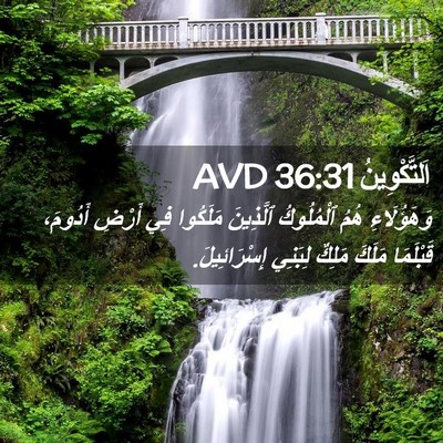 Picture 02 - اَلتَّكْوِينُ 36:31 AVD - وَهَؤُلَاءِ هُمُ - Bible Verse Picture