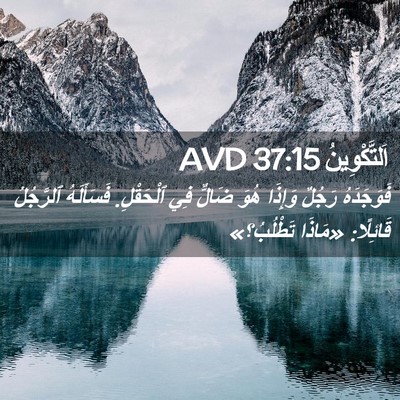 Picture 02 - اَلتَّكْوِينُ 37:15 AVD - فَوَجَدَهُ رَجُلٌ وَإِذَا - Bible Verse Picture