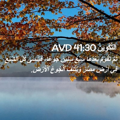 Picture 02 - اَلتَّكْوِينُ 41:30 AVD - ثُمَّ تَقُومُ بَعْدَهَا - Bible Verse Picture