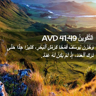 Picture 02 - اَلتَّكْوِينُ 41:49 AVD - وَخَزَنَ يُوسُفُ قَمْحًا - Bible Verse Picture