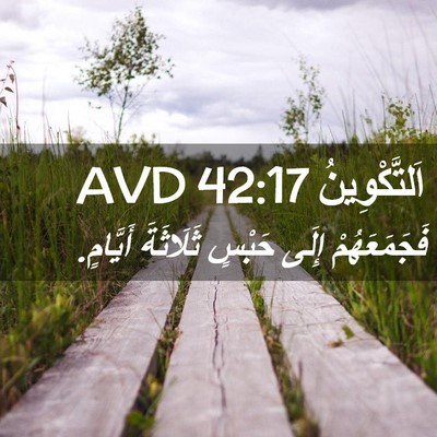 Picture 02 - اَلتَّكْوِينُ 42:17 AVD - فَجَمَعَهُمْ إِلَى حَبْسٍ - Bible Verse Picture