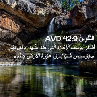 Picture 02 - اَلتَّكْوِينُ 42:9 AVD - فَتَذَكَّرَ يُوسُفُ - Bible Verse Picture