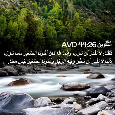 Picture 02 - اَلتَّكْوِينُ 44:26 AVD - فَقُلْنَا: لَا نَقْدِرُ - Bible Verse Picture