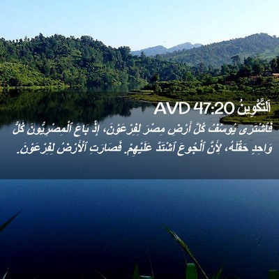 Picture 02 - اَلتَّكْوِينُ 47:20 AVD - فَٱشْتَرَى يُوسُفُ كُلَّ - Bible Verse Picture
