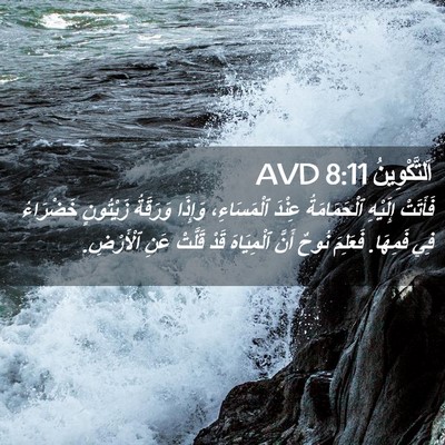 Picture 02 - اَلتَّكْوِينُ 8:11 AVD - فَأَتَتْ إِلَيْهِ - Bible Verse Picture