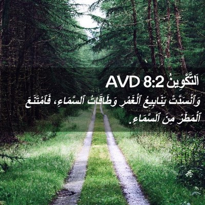 Picture 02 - اَلتَّكْوِينُ 8:2 AVD - وَٱنْسَدَّتْ يَنَابِيعُ - Bible Verse Picture