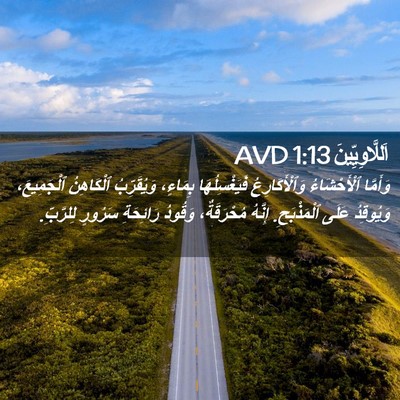 Picture 02 - اَللَّاوِيِّينَ 1:13 AVD - وَأَمَّا ٱلْأَحْشَاءُ - Bible Verse Picture
