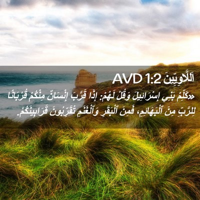 Picture 02 - اَللَّاوِيِّينَ 1:2 AVD - «كَلِّمْ بَنِي - Bible Verse Picture