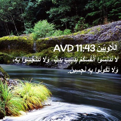 Picture 02 - اَللَّاوِيِّينَ 11:43 AVD - لَا تُدَنِّسُوا - Bible Verse Picture