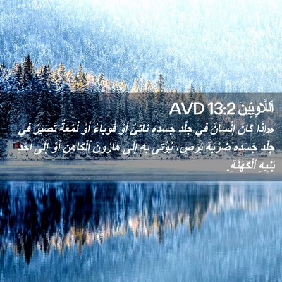 Picture 02 - اَللَّاوِيِّينَ 13:2 AVD - «إِذَا كَانَ إِنْسَانٌ فِي - Bible Verse Picture
