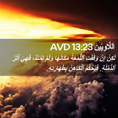 Picture 02 - اَللَّاوِيِّينَ 13:23 AVD - لَكِنْ إِنْ وَقَفَتِ - Bible Verse Picture