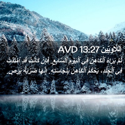 Picture 02 - اَللَّاوِيِّينَ 13:27 AVD - ثُمَّ يَرَاهُ ٱلْكَاهِنُ - Bible Verse Picture