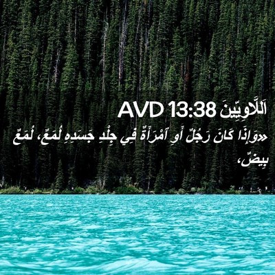 Picture 02 - اَللَّاوِيِّينَ 13:38 AVD - «وَإِذَا كَانَ رَجُلٌ أَوِ - Bible Verse Picture