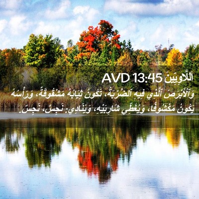 Picture 02 - اَللَّاوِيِّينَ 13:45 AVD - وَٱلْأَبْرَصُ ٱلَّذِي - Bible Verse Picture
