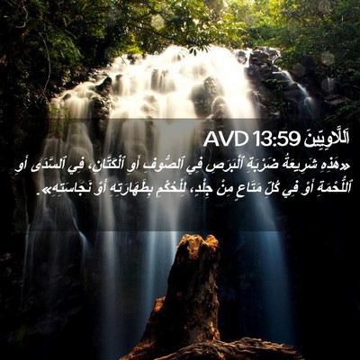 Picture 02 - اَللَّاوِيِّينَ 13:59 AVD - «هَذِهِ شَرِيعَةُ - Bible Verse Picture