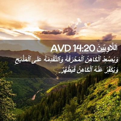 Picture 02 - اَللَّاوِيِّينَ 14:20 AVD - وَيُصْعِدُ ٱلْكَاهِنُ - Bible Verse Picture