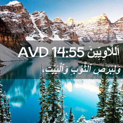 Picture 02 - اَللَّاوِيِّينَ 14:55 AVD - وَلِبَرَصِ ٱلثَّوْبِ - Bible Verse Picture
