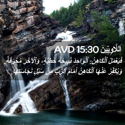 Picture 02 - اَللَّاوِيِّينَ 15:30 AVD - فَيَعْمَلُ ٱلْكَاهِنُ: - Bible Verse Picture