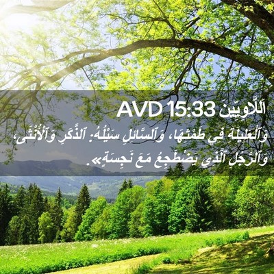 Picture 02 - اَللَّاوِيِّينَ 15:33 AVD - وَٱلْعَلِيلَةِ فِي - Bible Verse Picture