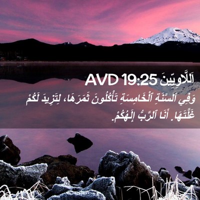 Picture 02 - اَللَّاوِيِّينَ 19:25 AVD - وَفِي ٱلسَّنَةِ - Bible Verse Picture