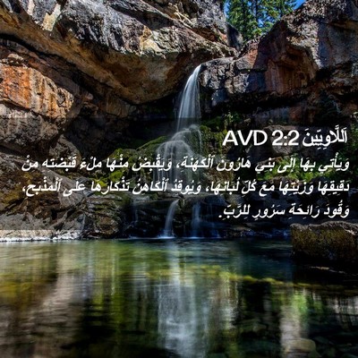 Picture 02 - اَللَّاوِيِّينَ 2:2 AVD - وَيَأْتِي بِهَا إِلَى - Bible Verse Picture