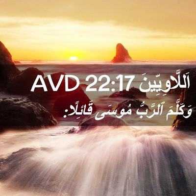 Picture 02 - اَللَّاوِيِّينَ 22:17 AVD - وَكَلَّمَ ٱلرَّبُّ مُوسَى - Bible Verse Picture