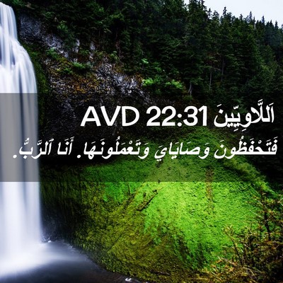 Picture 02 - اَللَّاوِيِّينَ 22:31 AVD - فَتَحْفَظُونَ وَصَايَايَ - Bible Verse Picture