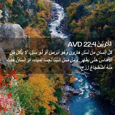 Picture 02 - اَللَّاوِيِّينَ 22:4 AVD - كُلُّ إِنْسَانٍ مِنْ - Bible Verse Picture