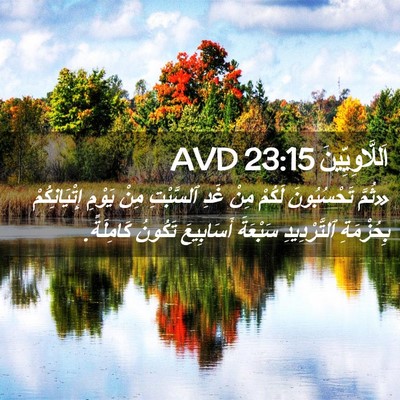 Picture 02 - اَللَّاوِيِّينَ 23:15 AVD - «ثُمَّ تَحْسُبُونَ لَكُمْ - Bible Verse Picture