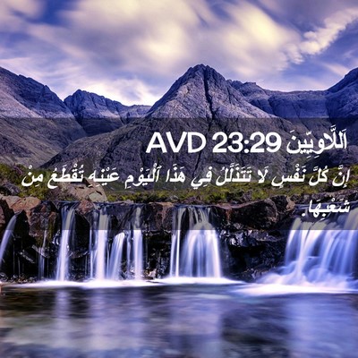 Picture 02 - اَللَّاوِيِّينَ 23:29 AVD - إِنَّ كُلَّ نَفْسٍ لَا - Bible Verse Picture