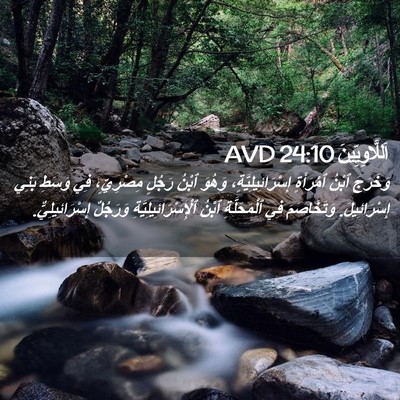 Picture 02 - اَللَّاوِيِّينَ 24:10 AVD - وَخَرَجَ ٱبْنُ ٱمْرَأَةٍ - Bible Verse Picture
