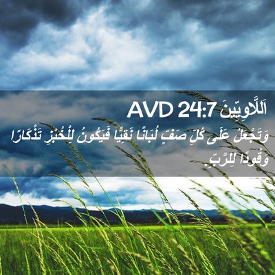 Picture 02 - اَللَّاوِيِّينَ 24:7 AVD - وَتَجْعَلُ عَلَى كُلِّ - Bible Verse Picture