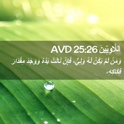 Picture 02 - اَللَّاوِيِّينَ 25:26 AVD - وَمَنْ لَمْ يَكُنْ لَهُ - Bible Verse Picture