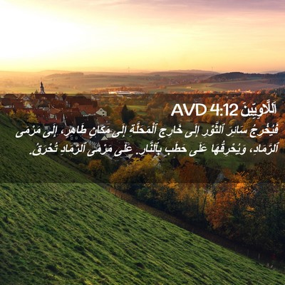 Picture 02 - اَللَّاوِيِّينَ 4:12 AVD - فَيُخْرِجُ سَائِرَ - Bible Verse Picture