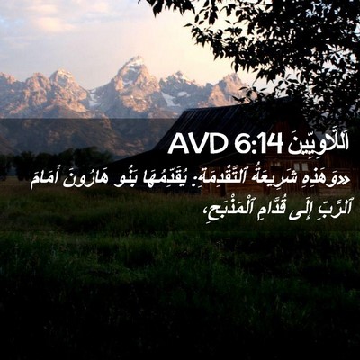 Picture 02 - اَللَّاوِيِّينَ 6:14 AVD - «وَهَذِهِ شَرِيعَةُ - Bible Verse Picture