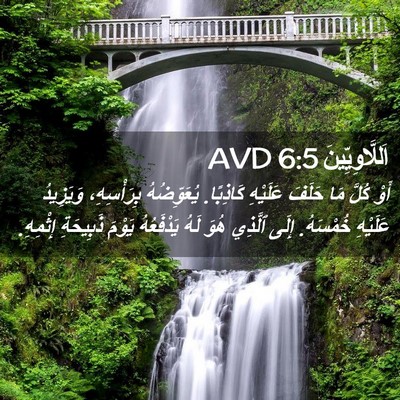 Picture 02 - اَللَّاوِيِّينَ 6:5 AVD - أَوْ كُلَّ مَا حَلَفَ - Bible Verse Picture