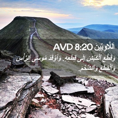 Picture 02 - اَللَّاوِيِّينَ 8:20 AVD - وَقَطَّعَ ٱلْكَبْشَ إِلَى - Bible Verse Picture