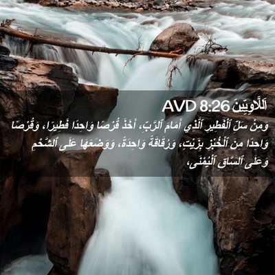 Picture 02 - اَللَّاوِيِّينَ 8:26 AVD - وَمِنْ سَلِّ ٱلْفَطِيرِ - Bible Verse Picture