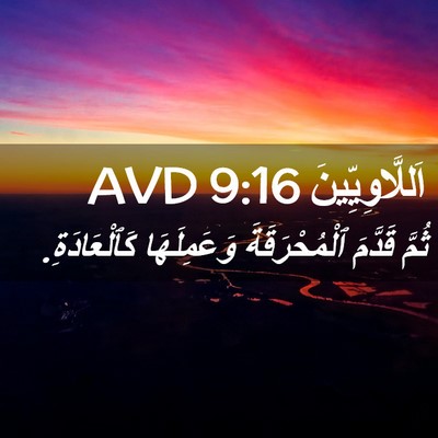 Picture 02 - اَللَّاوِيِّينَ 9:16 AVD - ثُمَّ قَدَّمَ - Bible Verse Picture