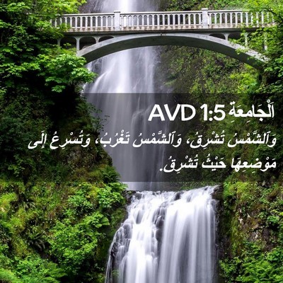 Picture 02 - اَلْجَامِعَةِ 1:5 AVD - وَٱلشَّمْسُ تُشْرِقُ، - Bible Verse Picture
