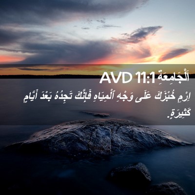 Picture 02 - اَلْجَامِعَةِ 11:1 AVD - اِرْمِ خُبْزَكَ عَلَى - Bible Verse Picture