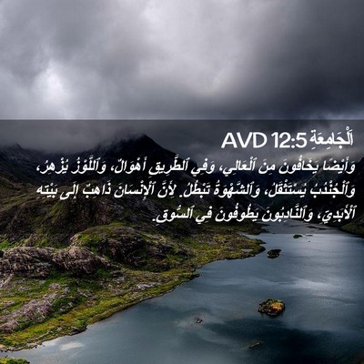 Picture 02 - اَلْجَامِعَةِ 12:5 AVD - وَأَيْضًا يَخَافُونَ مِنَ - Bible Verse Picture