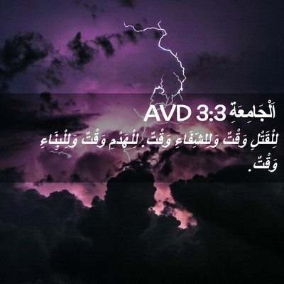 Picture 02 - اَلْجَامِعَةِ 3:3 AVD - لِلْقَتْلِ وَقْتٌ - Bible Verse Picture