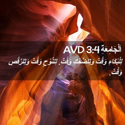 Picture 02 - اَلْجَامِعَةِ 3:4 AVD - لِلْبُكَاءِ وَقْتٌ - Bible Verse Picture