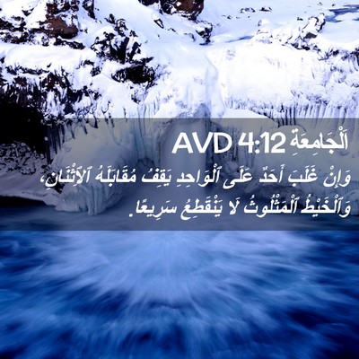Picture 02 - اَلْجَامِعَةِ 4:12 AVD - وَإِنْ غَلَبَ أَحَدٌ عَلَى - Bible Verse Picture