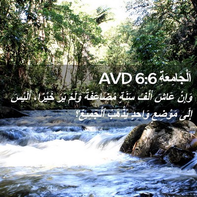 Picture 02 - اَلْجَامِعَةِ 6:6 AVD - وَإِنْ عَاشَ أَلْفَ سَنَةٍ - Bible Verse Picture