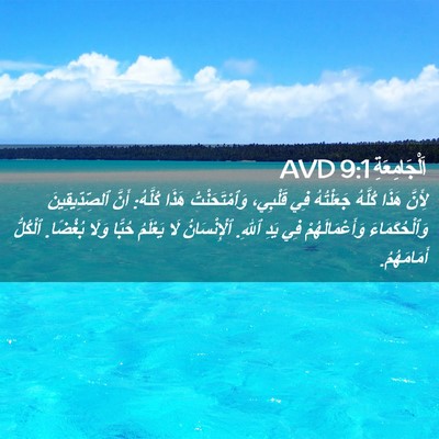 Picture 02 - اَلْجَامِعَةِ 9:1 AVD - لِأَنَّ هَذَا كُلَّهُ - Bible Verse Picture